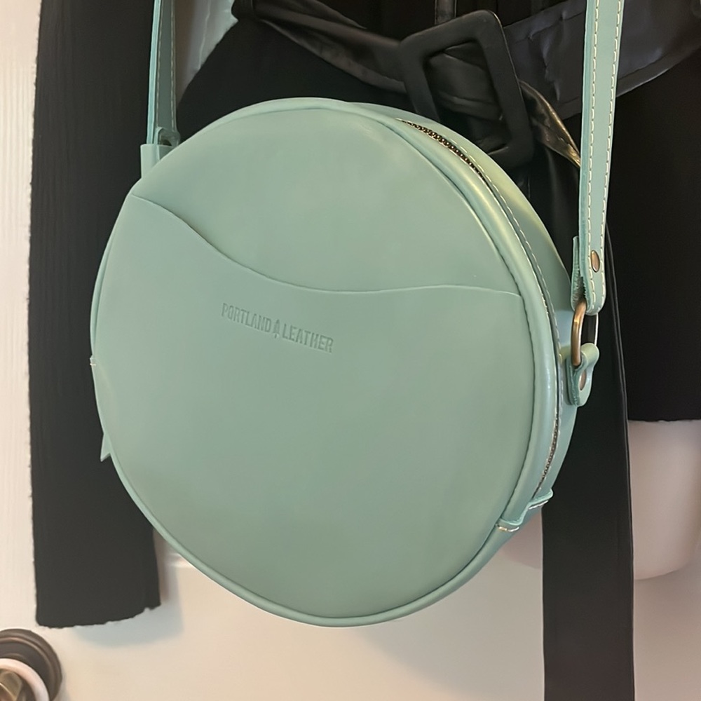 Portland Leather Mint Crossbody Bag